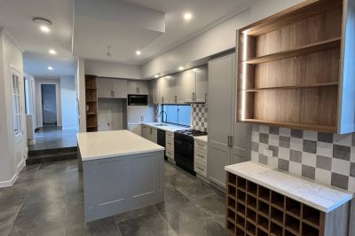 New kitchen and main floor layout renovation in Hope Island