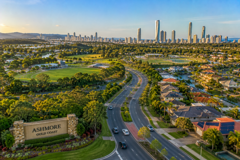 Urban skyline Ashmore Gold Coast