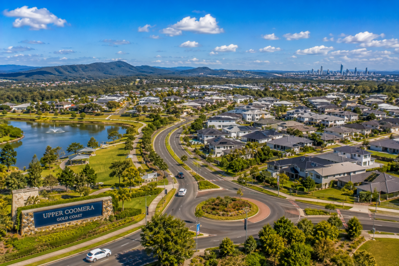 Scenic view of Upper Coomera suburb