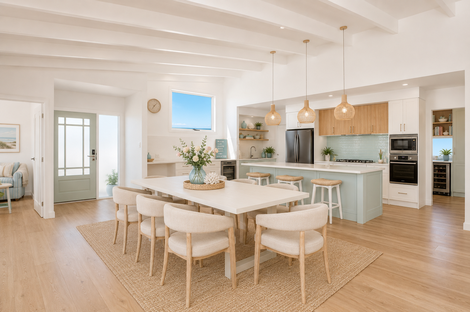 Riverside House built by Bluewood Homes featuring coastal-inspired home design render