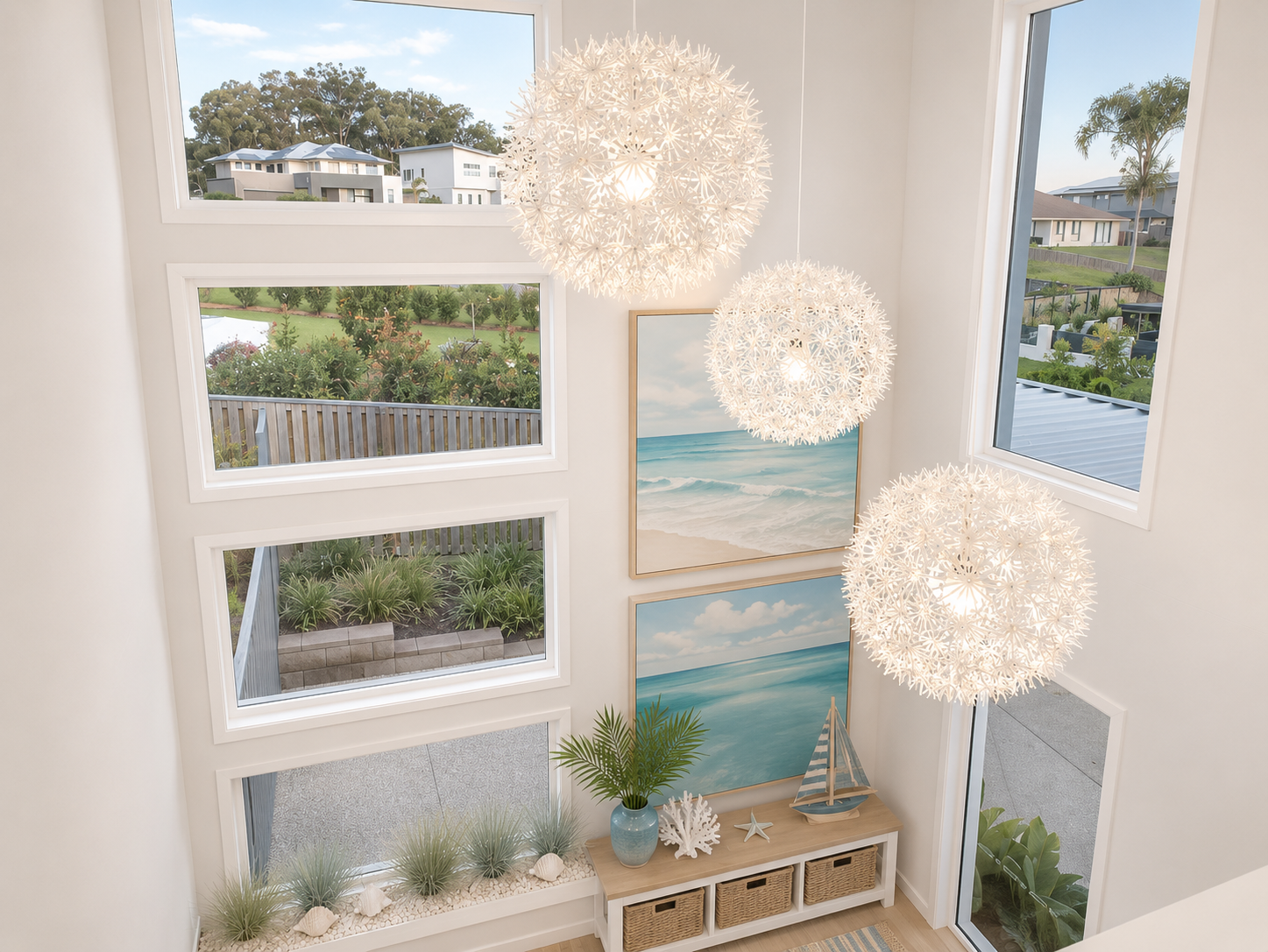 Bobsled House built by Bluewood Homes featuring coastal-inspired home design render