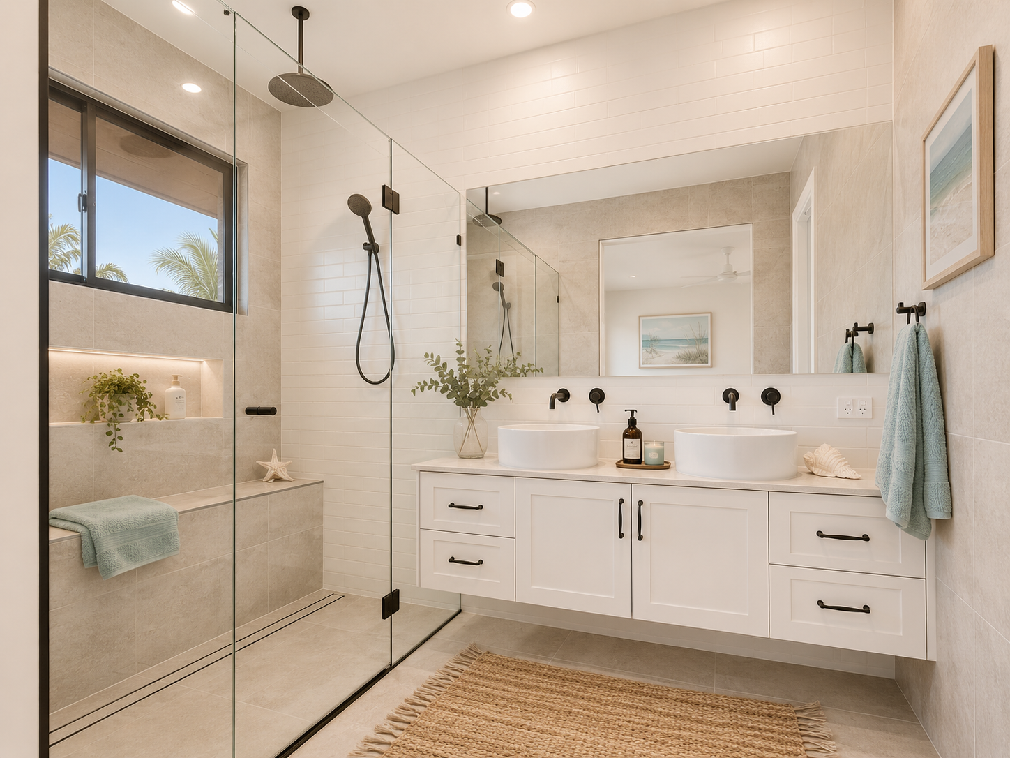 Montego Hills House built by Bluewood Homes featuring coastal-inspired home design render